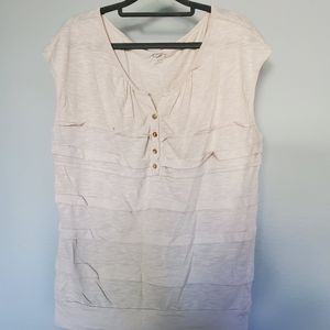 Beige cotton top
